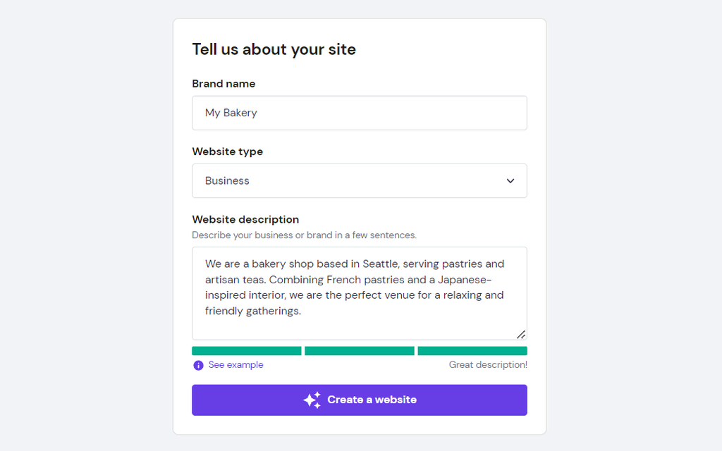 KI Website erstellen mit dem Hostinger Website-Baukasten