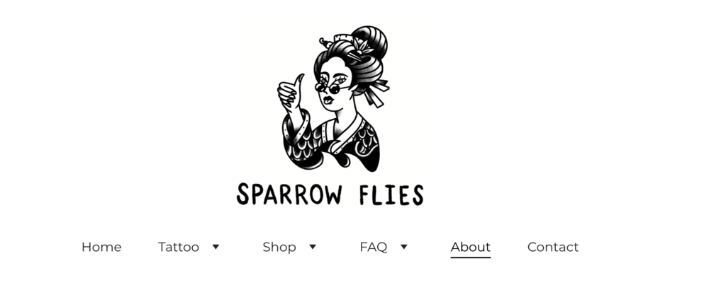 "Sparrow Flies" über Seite