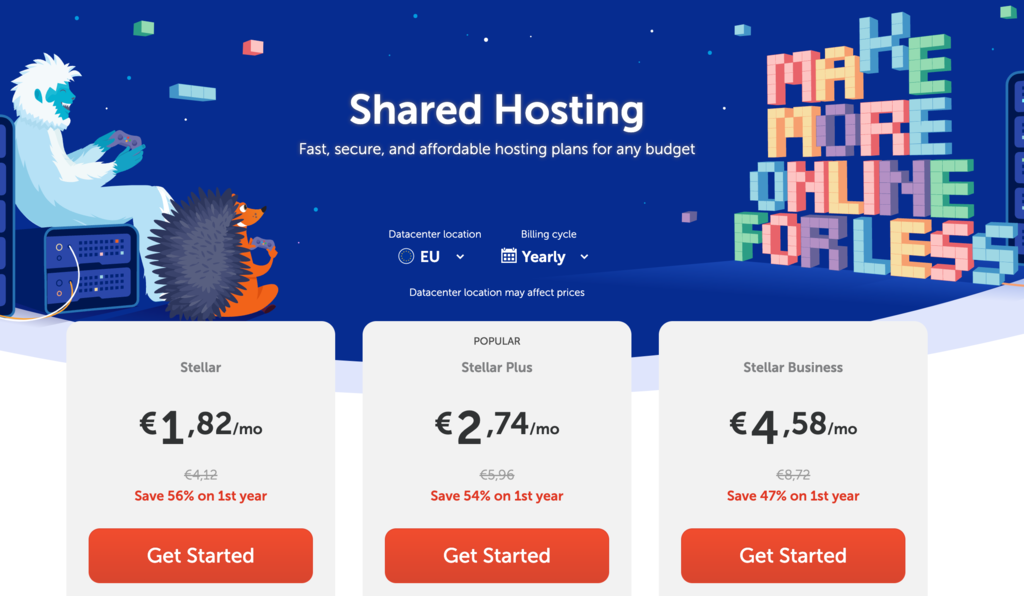 Namecheap Webhosting-Angebote