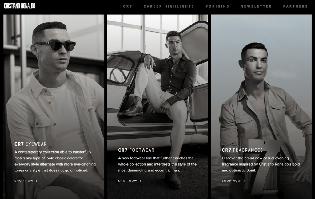 Cristiano Ronaldos Homepage