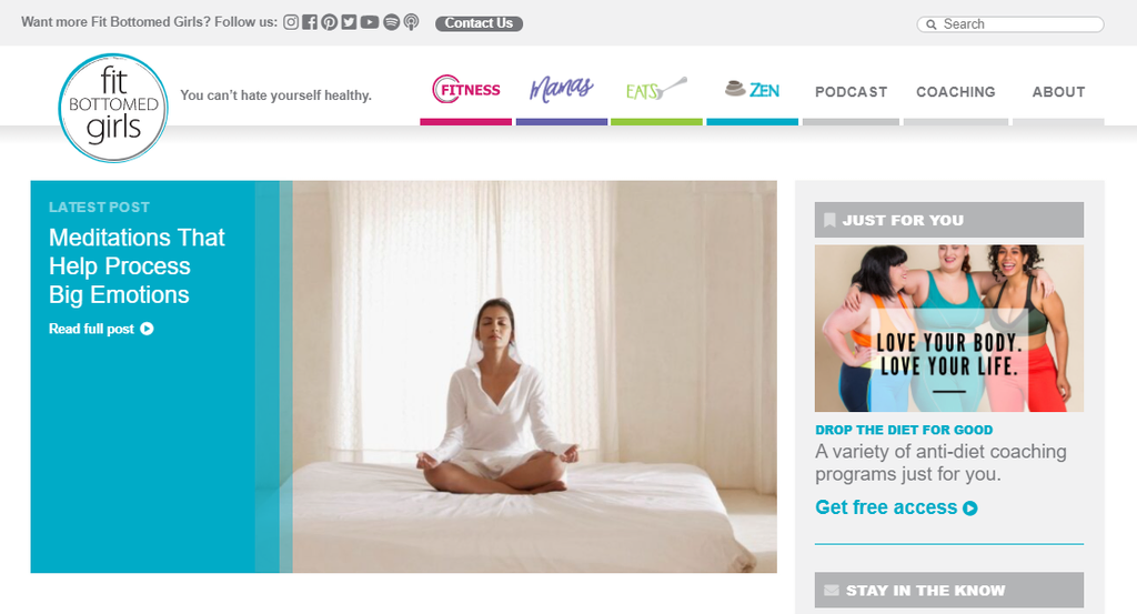 Fit Bottomed Girls Website