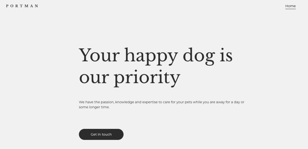 Portman Petsitters-Vorlage