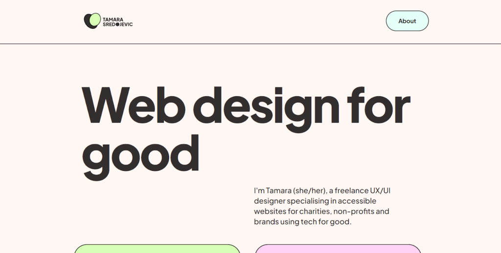 Tamara Sredojevics Homepage