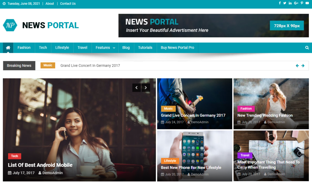 News Portal Theme