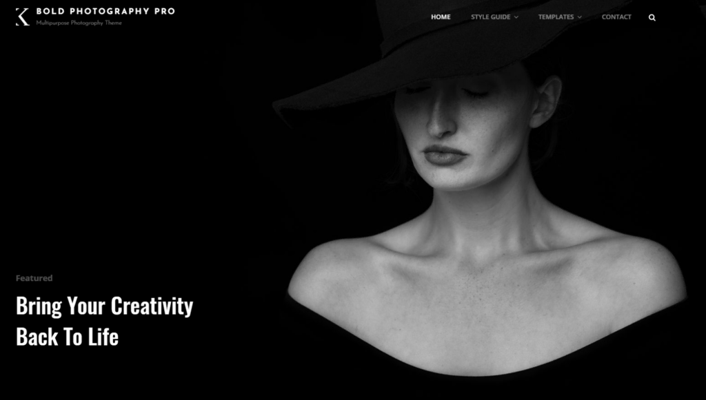Bold Photography Theme