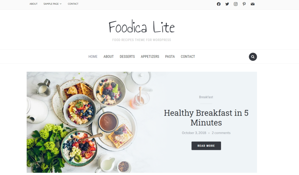 Foodica Theme