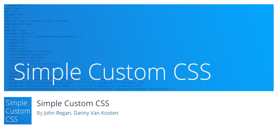 Simple Custom CSS Plugin
