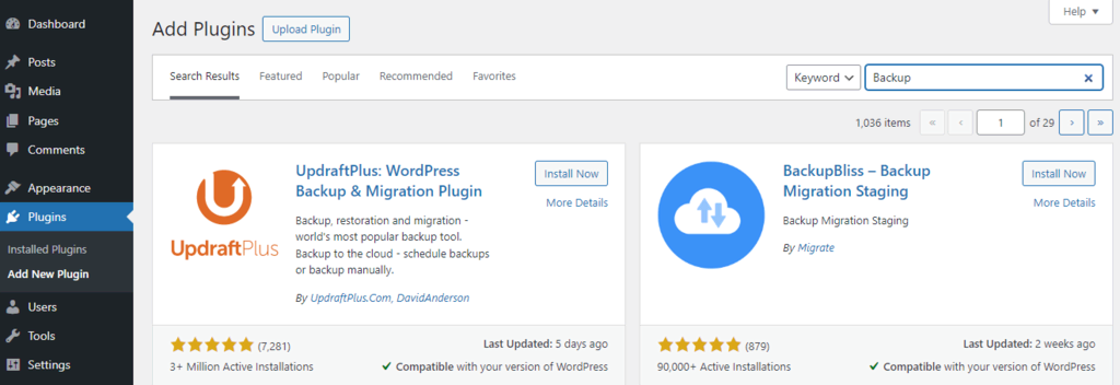 WordPress Plugin Panel