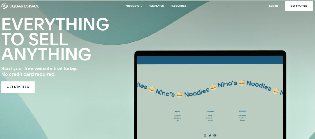 Squarespace Homepage