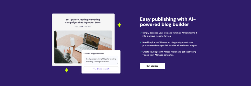 Hostinger Blog Maker