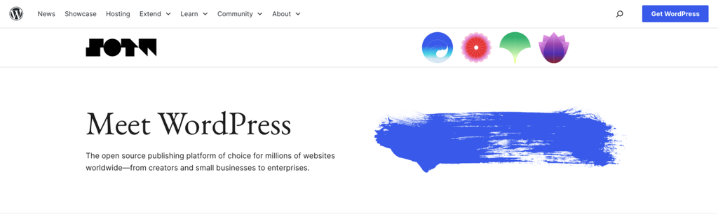 WordPress Homepage