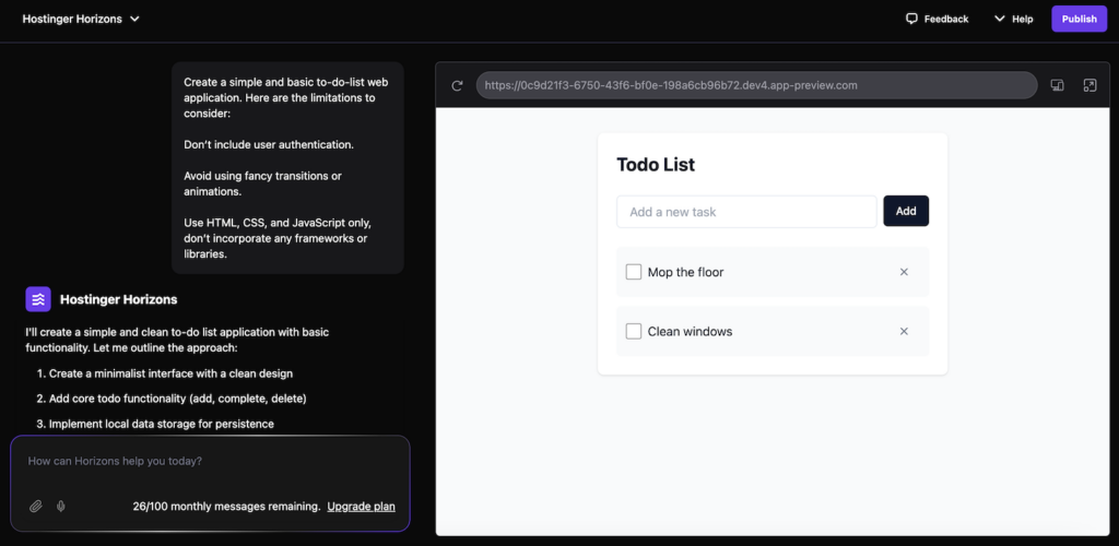 Ein Prompt, um zu demonstrieren, wie Einschränkungen und Präferenzen integriert werden können.