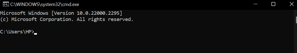 Befehlszeilenoberfläche von Windows