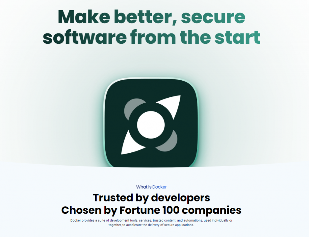 Offizielle Docker-Homepage