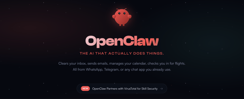 Startseite von OpenClaw