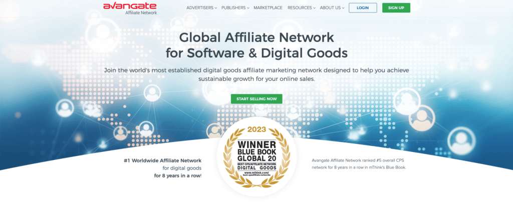 Avangate Affiliate Network-Startseite