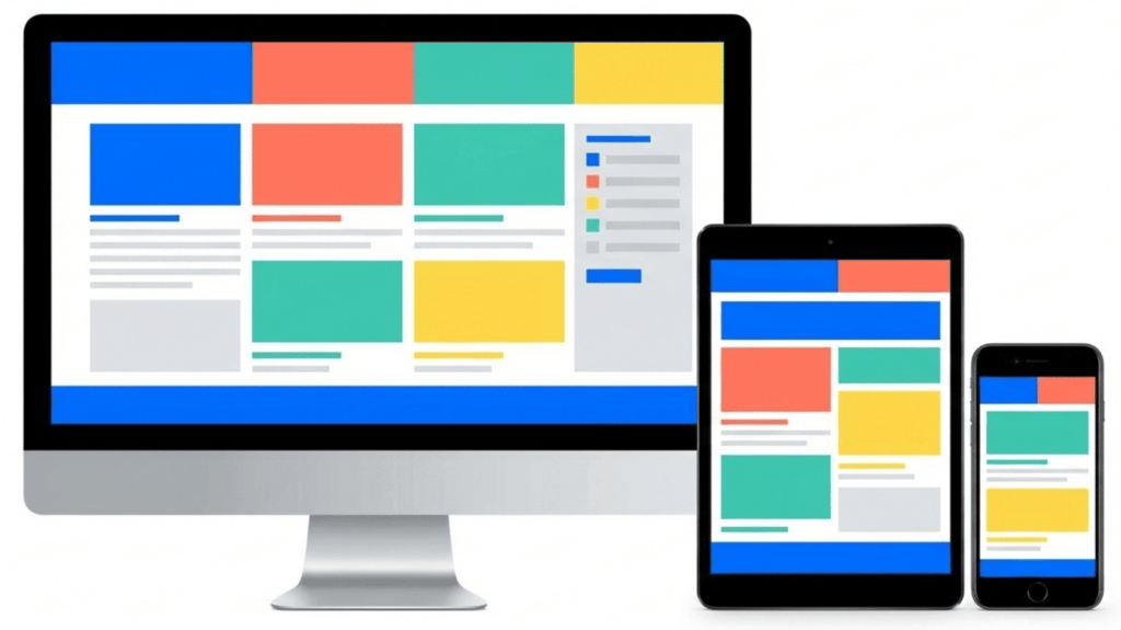 Mockup für responsives Website-Design