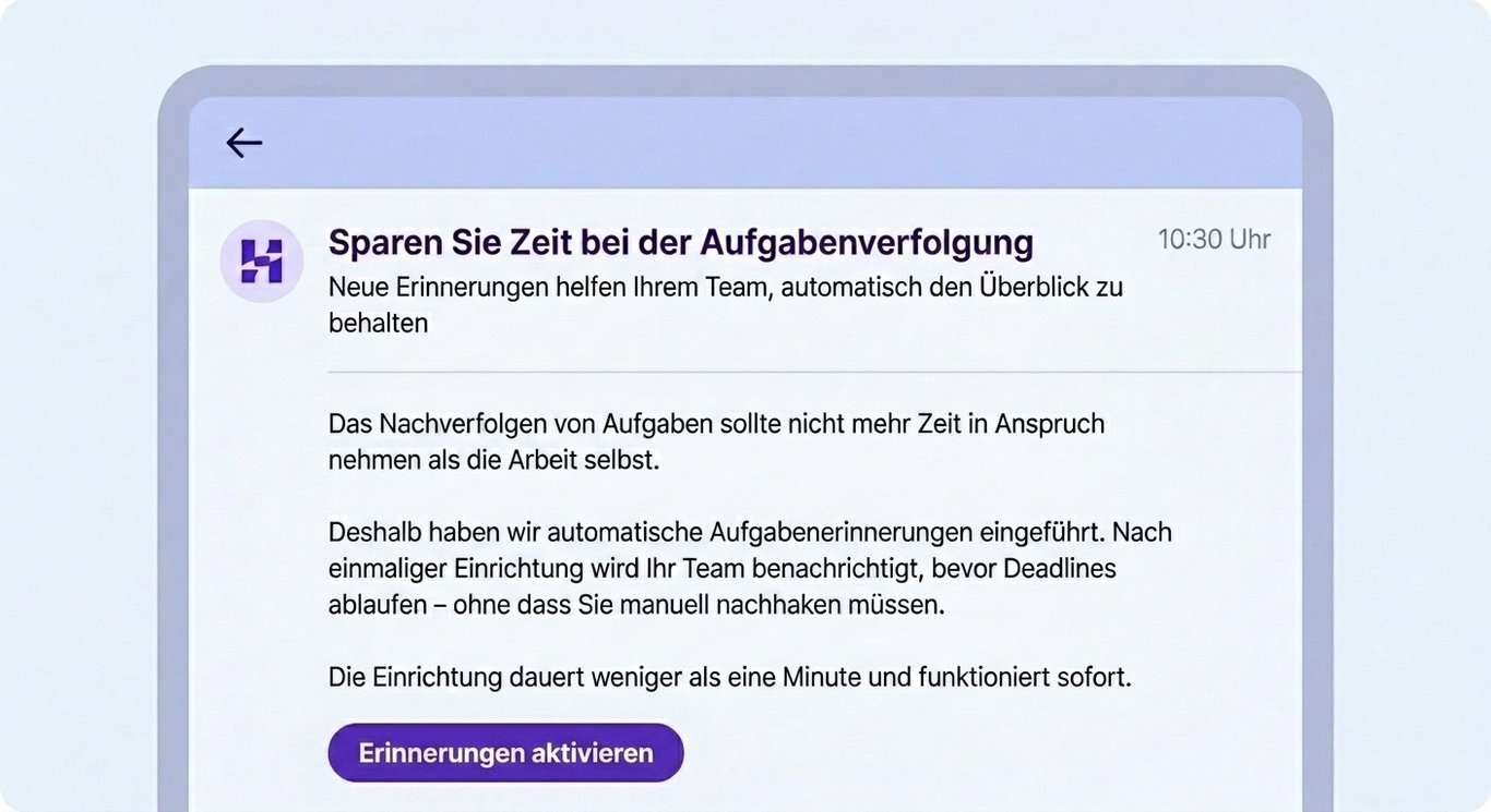 Beispiel f&uuml;r eine E-Mail mit klarem CTA
