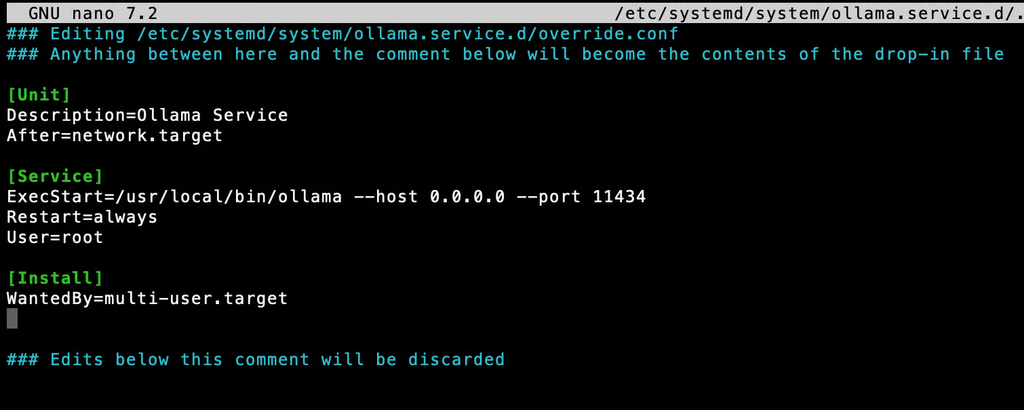 Erstellen Sie eine systemd-Service-Datei, damit Ollama beim Start des Servers automatisch ausgef&uuml;hrt wird