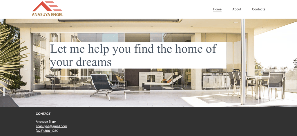 Die Homepage von Anasuya Engel