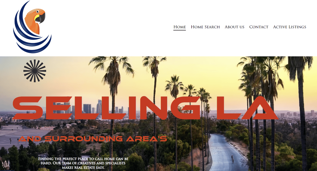Die Homepage von Parrot Real Estate