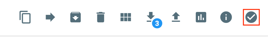 Symbol für die Mehrfachauswahl im hPanel-Dateimanager