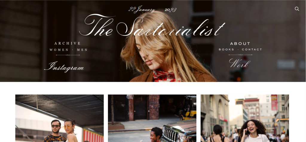 The-Sartorialist-Website – Startseite