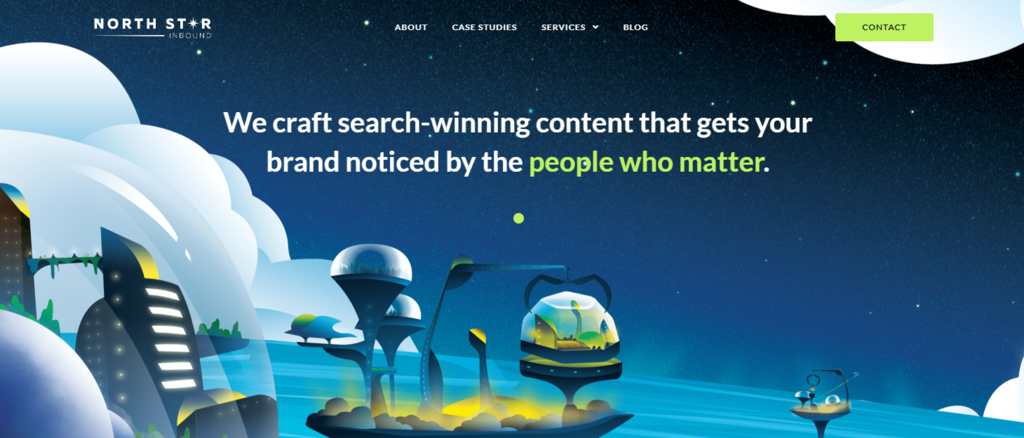 North-Star-Inbound-Website – Startseite