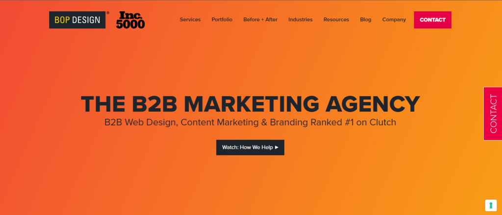 Bop-Design-Website – Startseite