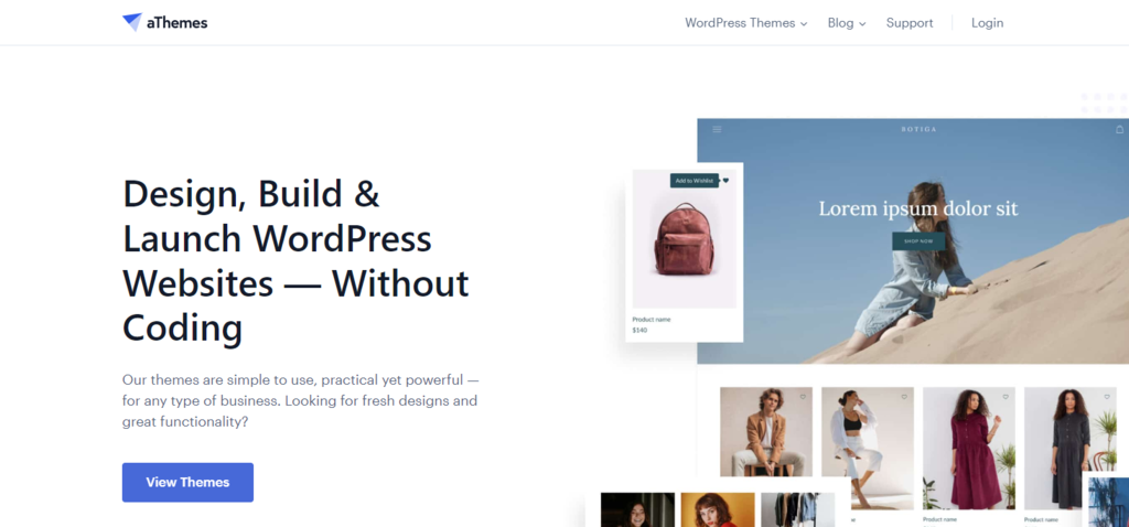 aThemes-Website – Startseite