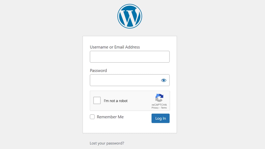 reCAPTCHA in WordPress login page