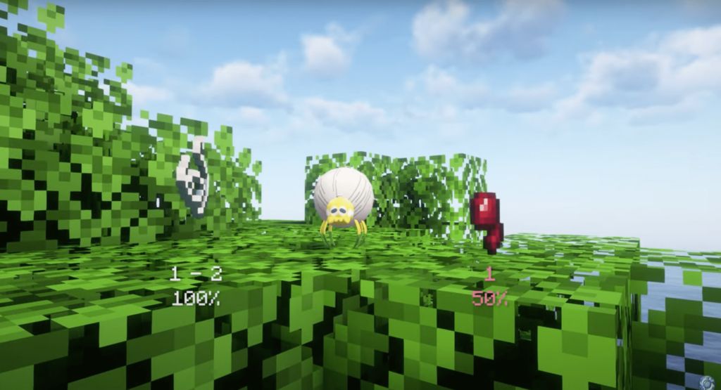 Screenshot des neuen Pokémon Tarountula aus dem Update auf Pixelmon-Version 9.1.12