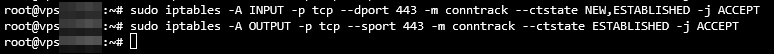 Port 443 in den iptables von Ubuntu über das Terminal freigeben
