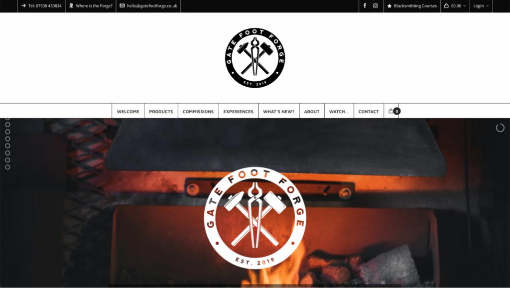 Startseite von Gate Foot Forge