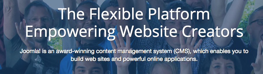 La p&aacute;gina de inicio de Joomla.