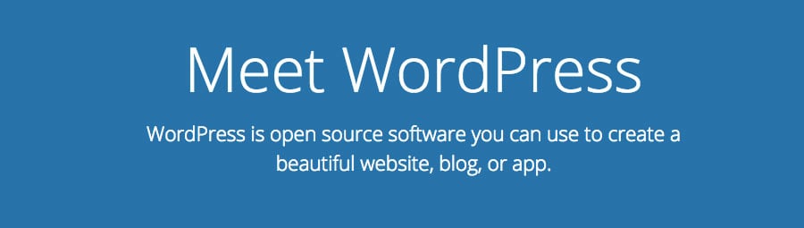 La p&aacute;gina de inicio de WordPress.