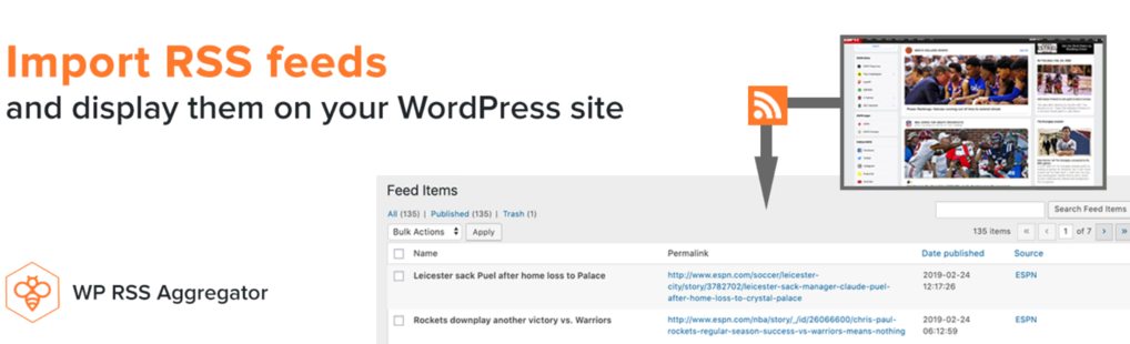 Plugin WP RSS Aggregator