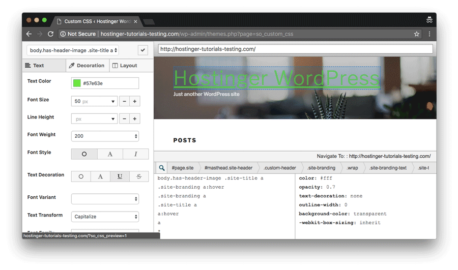 añadir css personalizado en wordpress mediante el plugin de siteorigin