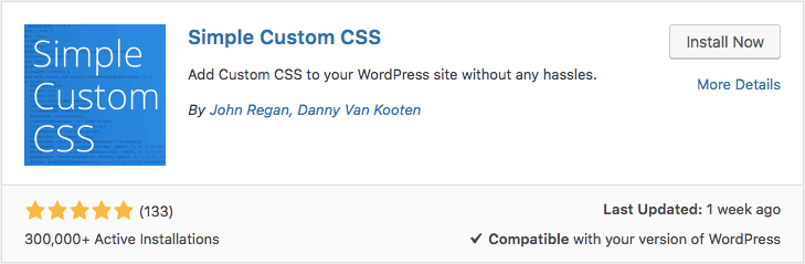custom css plugin para wordpress