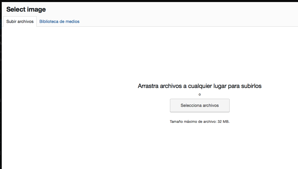 Cargar una imagen para mostrar en Facebook.