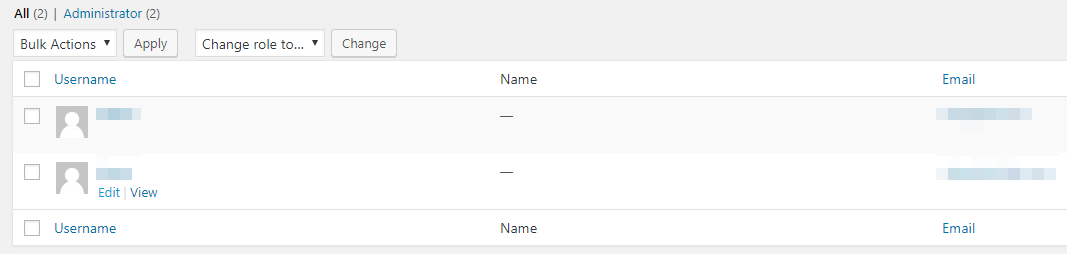 Editando uno de los nombres de tus usuarios.