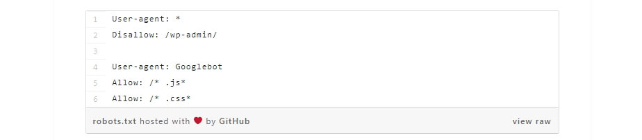 Ejemplo de un archivo robots.txt para WordPress