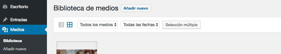 A&ntilde;adiendo nuevas im&aacute;genes a tu biblioteca.