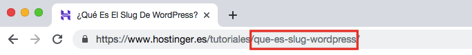 WordPress Slug viene después de nombre de dominio