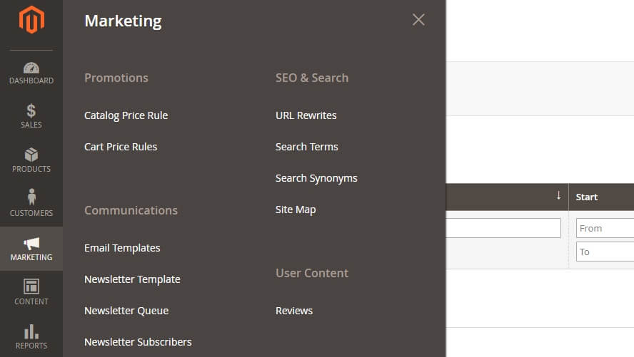 Pesta&ntilde;a de Marketing de Magento.