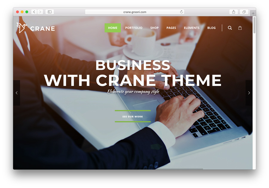 Crane plantilla Premium WordPress