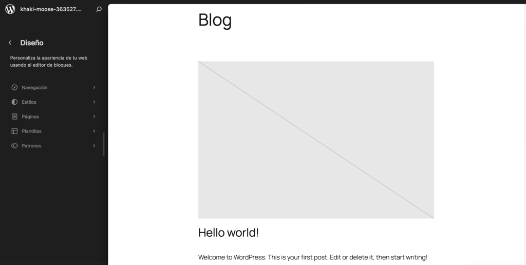 Editor de temas de WP 
