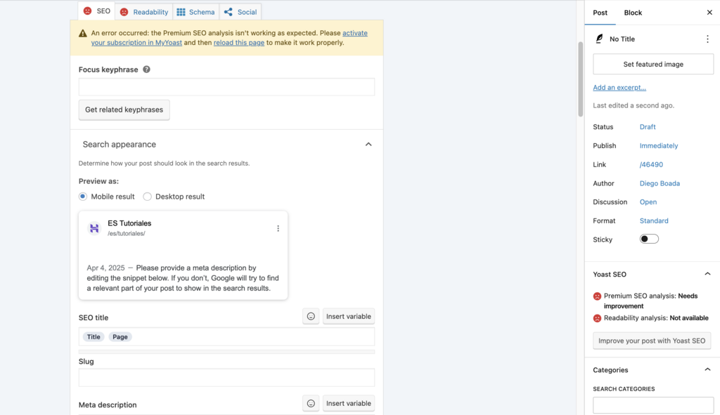 Funciones de Yoast en WordPress