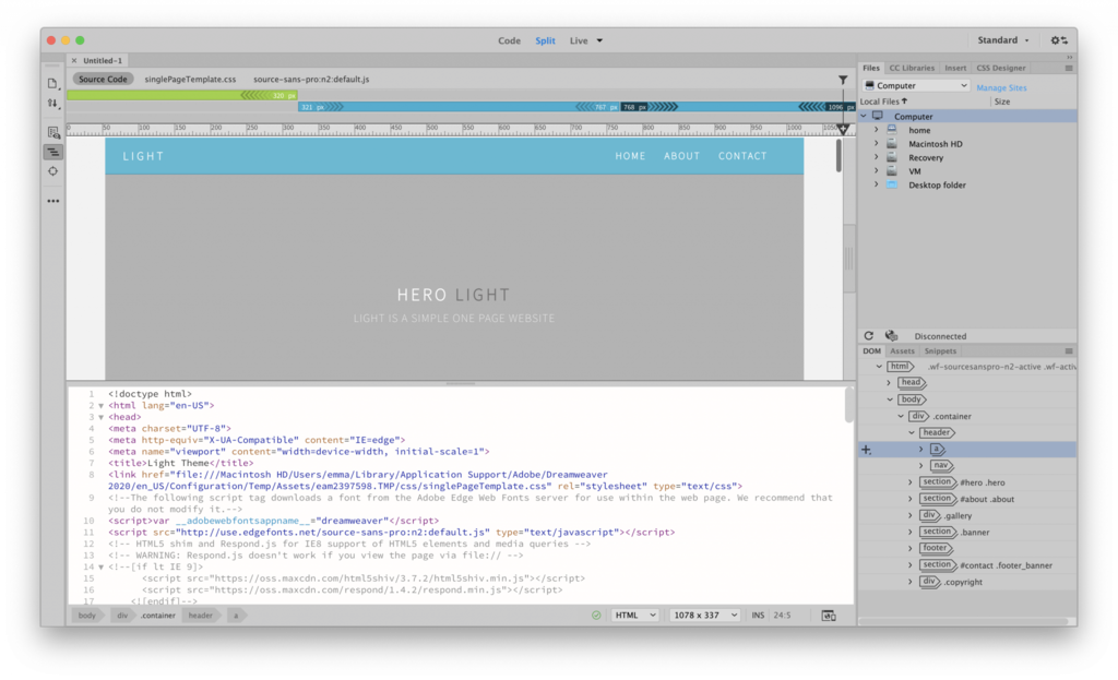 Adobe Dreamweaver CC