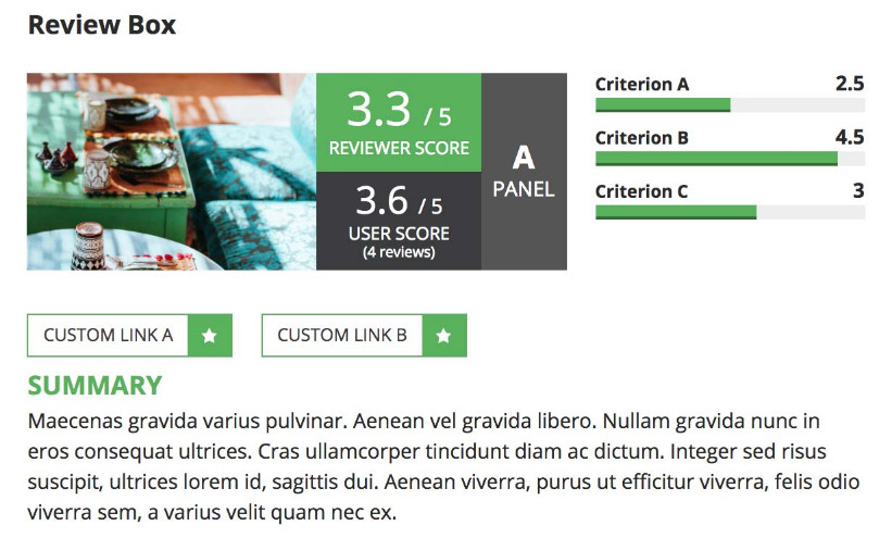 Ejemplo de c&oacute;mo se muestra Reviewer